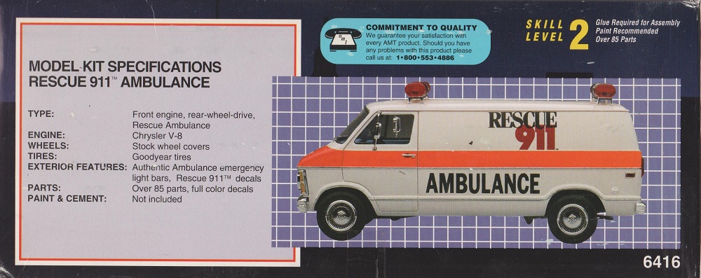 AMT 6416 - 1980 Dodge Rescue Ambulance - Emergency Vehicles - Monster ...